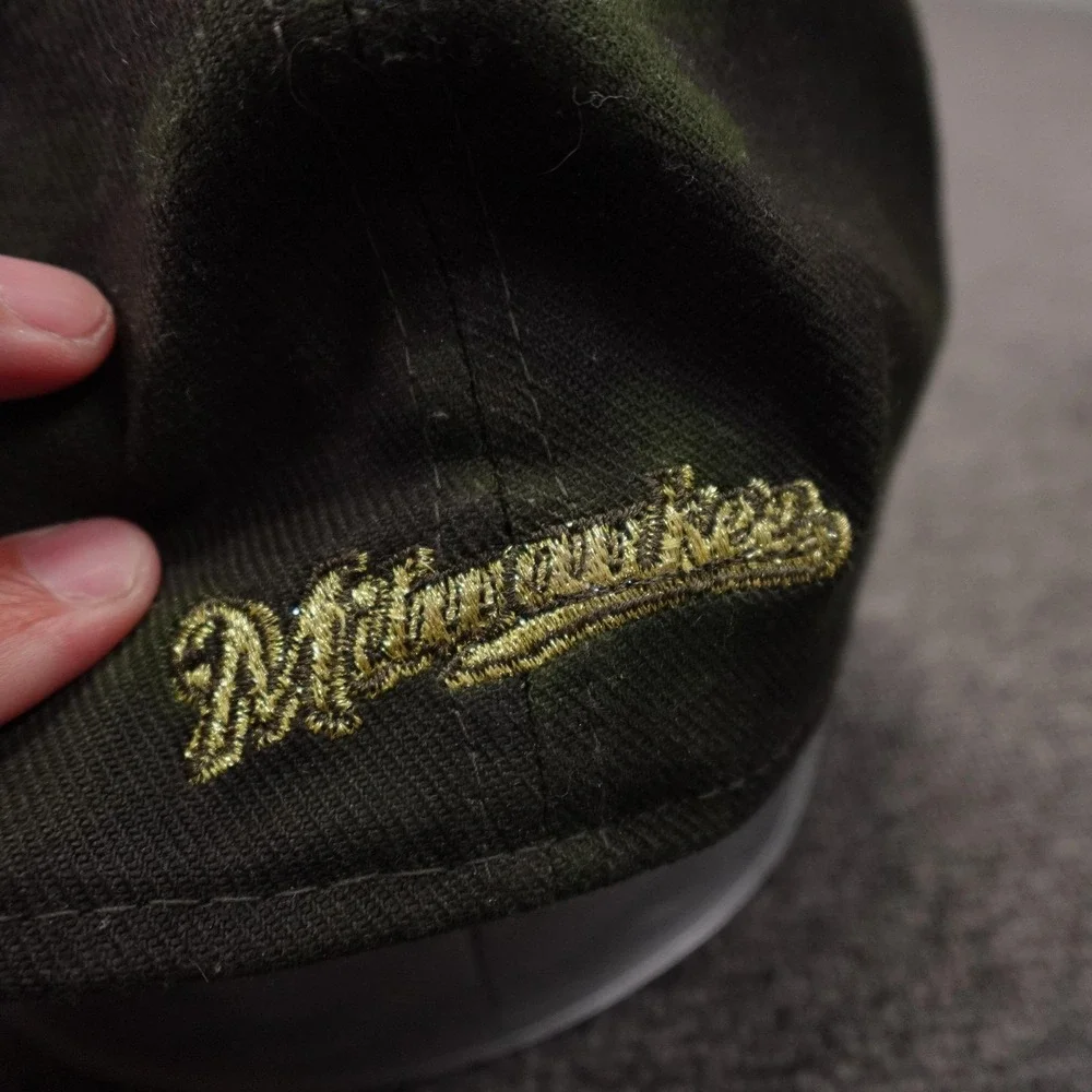 Milwaukee Brewers Hat Cap Fitted Mens Medium Camo MLB Baseball 39THIRTY New Era